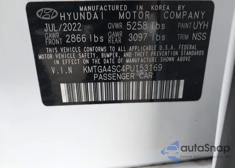 2023 Genesis G80 2.5T Awd from USA, damaged, VIN KMTGA4SC4PU153169